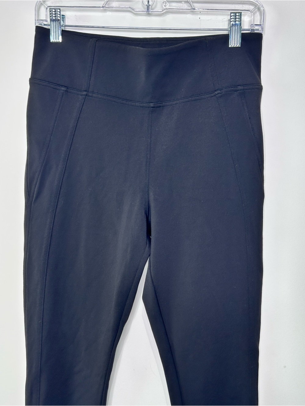 Athleta Stellar Tight Black Size Medium Zip Ankle Pull On Career Travel Pant - Picture 3 of 7
